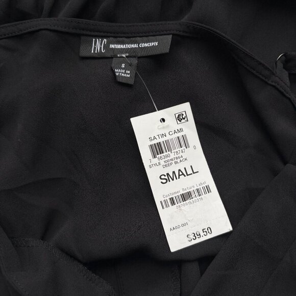 I.N.C. International Concepts Women's Small Black V-Neck Chiffon Camisole NWT - Picture 4 of 4